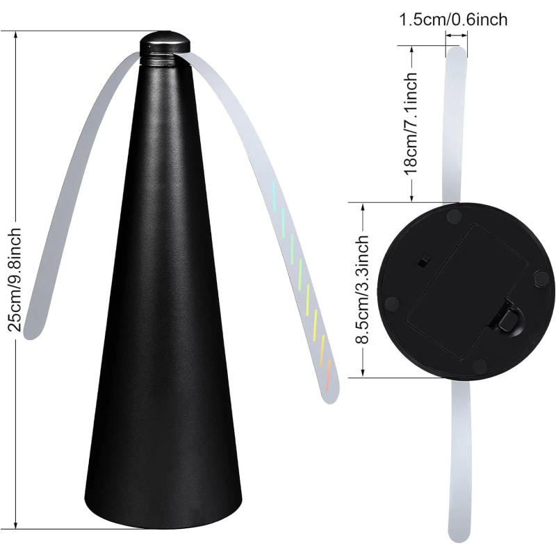 Description Picture 3 of itemOutdoor Fly Bug Repeller Kitchen Fly Repellent Fan Tabletop Electric Battery Operated Food Protector Pest Control Tool