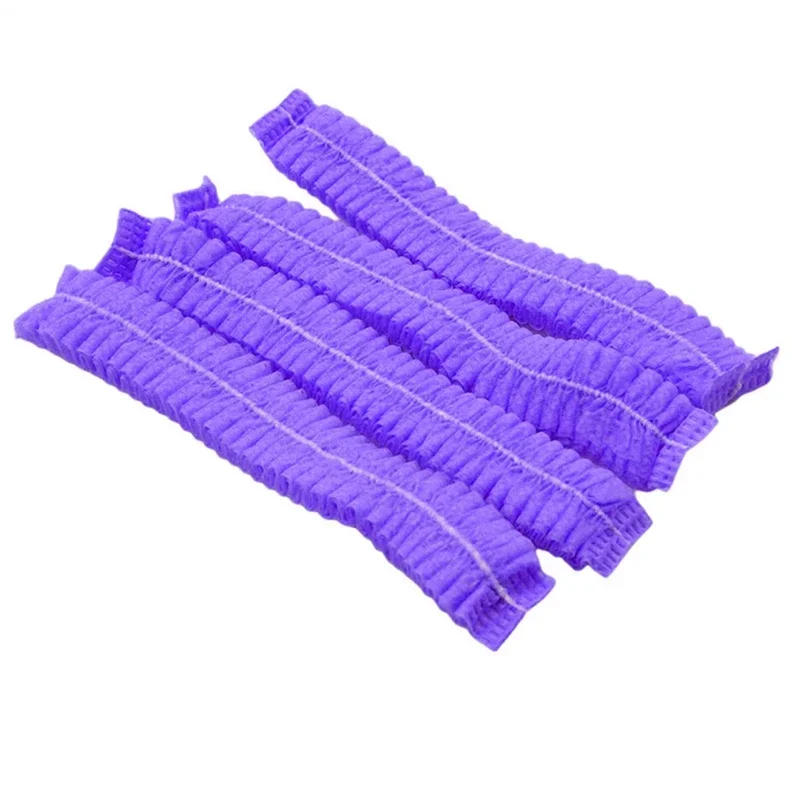 Description Picture 4 of item100pcs/Pack Disposable Hair Head Covers Net Bouffant Dustproof Anti Dust Caps Breathable Shower Bathing Hats Kitchen