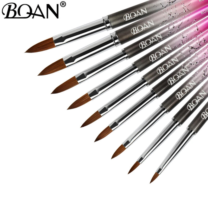 Description Picture 4 of itemBQAN Kolinsky Acrylic Nail Brush 1Pcs Black UV Gel Polish Nail Art Extension Builder Pen Drawing Brushes Modle