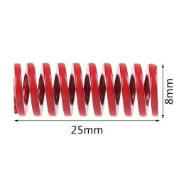 1 pcs red pressure compression spring loading die mold 8mm x 25mm
