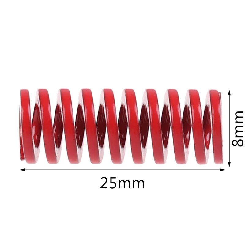 Description Picture 2 of item1 pcs red pressure compression spring loading die mold 8mm x 25mm