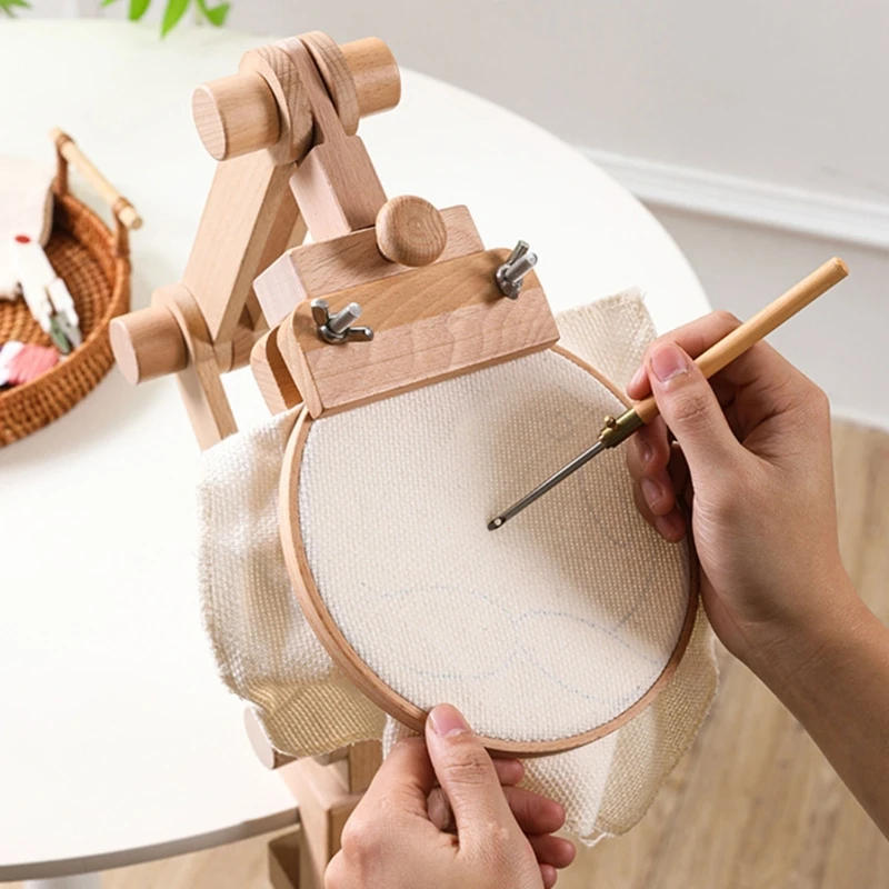 Description Picture 3 of itemDesk Adjustable Embroidery Hoop Stand Stitching Stand Embroidery Frame Stand