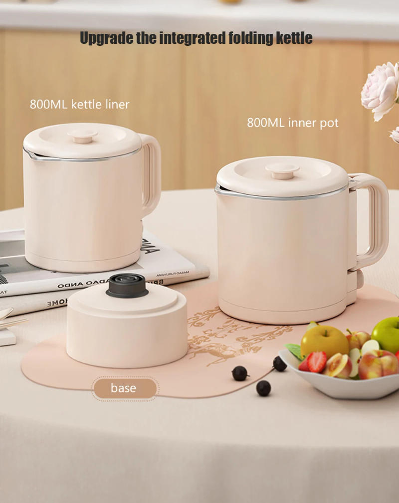 Description Picture 6 of itemPortable Folding Handle Electric Kettle 800ml,220V 600W 2-Gear Multifunction Electric Boiling Pot, 304 Stainless Steel Liner