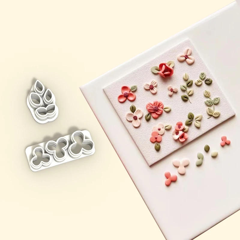 Description Picture 3 of itemINS Floral Plants Polymer Clay Mold DIY Flower Earrings Jewelry Soft Clay Cutter Mold Pendants Jewelry Ornaments Making Tool