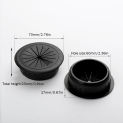 50/60mm Desk Cord Grommet Wire Hole Cover Line Outlet Port Threading Box Cover Cable Passing Box Office Table Cable Organizer