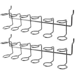 2 Pcs Screwdriver Holder Pegboard Multi-Tool Holder Accessory Pegboard Accessories Multi-Ring Tool Holder for Pegboard