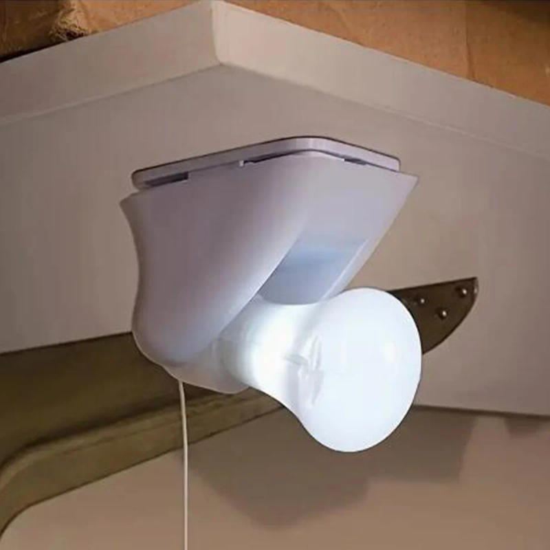 Description Picture 3 of item1PC drawstring bulb night light, white LED wall lamp, creative drawstring switch, night light for bedroom bedside table.