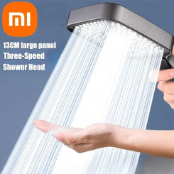 Xiaomi 13cm Large Panel Shower Head 3 Modes Adjustable High Pressure Massage Shower Head Filter Element Bathroom Accessories New