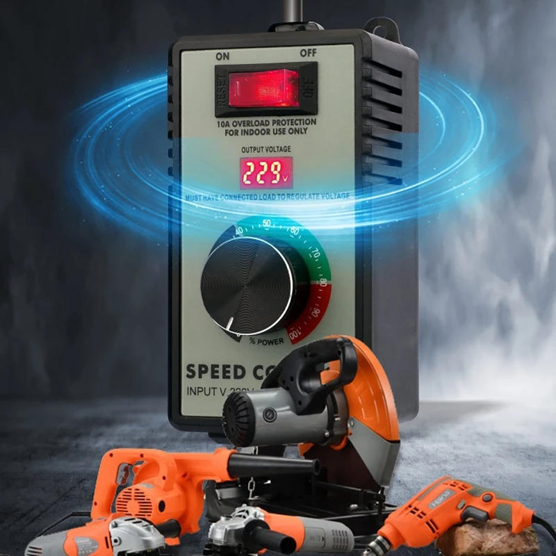 Description Picture 2 of item220V 4000W Motor Speed Controller Electric Router Exhaust Fan Grinder Drill Variable Voltage Regulator Switch LED Display