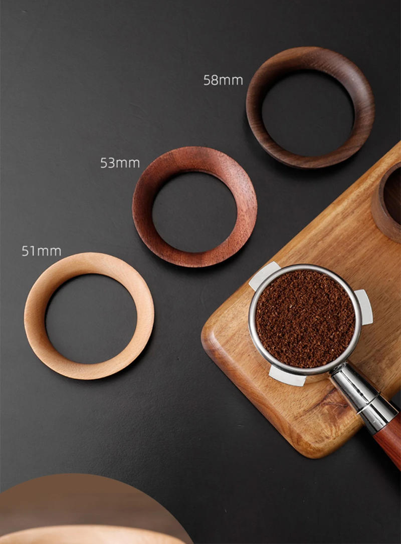 Description Picture 5 of item51/58mm Coffee Dosing Cup Walnut wood Espresso Dosing Funnel Brewing Bowl Portafilter Dosing Ring Coffee Accessories