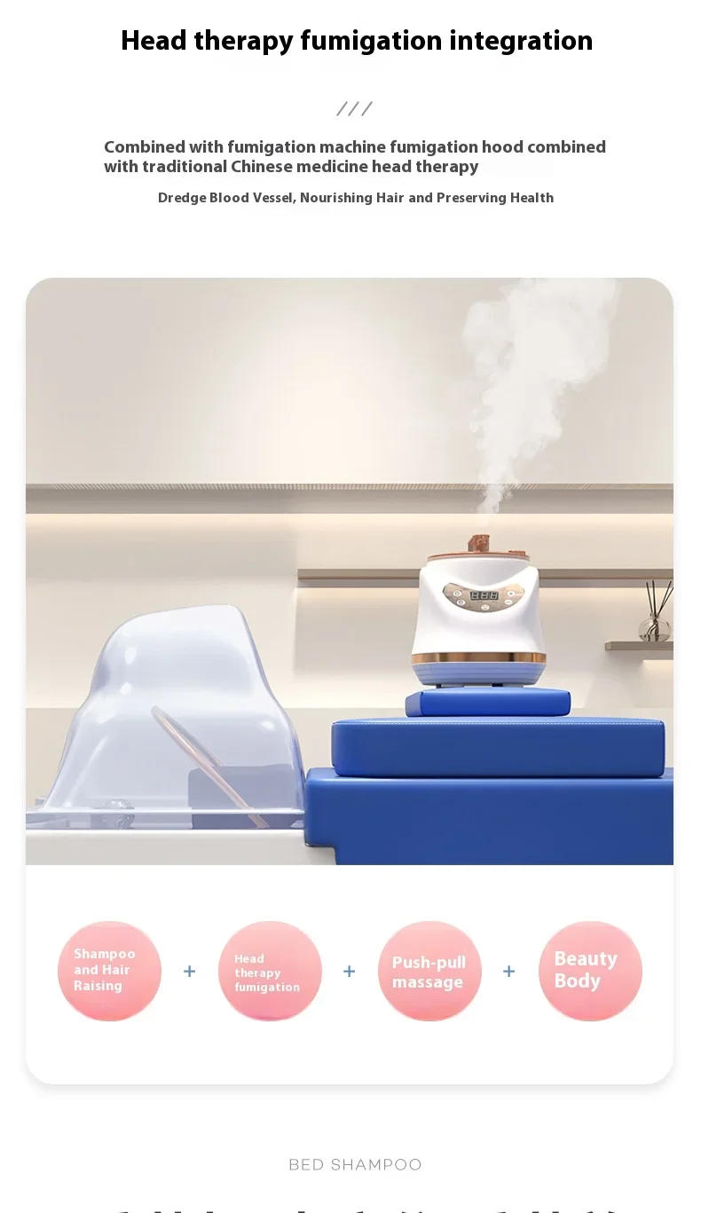 Description Picture 6 of itemWashing Spa Salon Washbasin Portable Japanese Water Jet Hair Barber Wash With Chair Styling Hairdresser Massage Shampoo Beauty