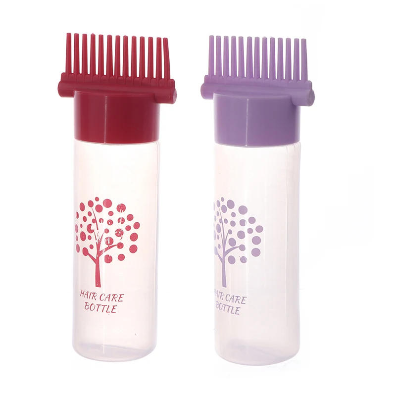 Description Picture 4 of item180ML Refillable Bottle For Hair Dye Shampoo Plastic Applicator Comb Dispensing Salon Oil Hair Coloring Hairdresser Styling Tool