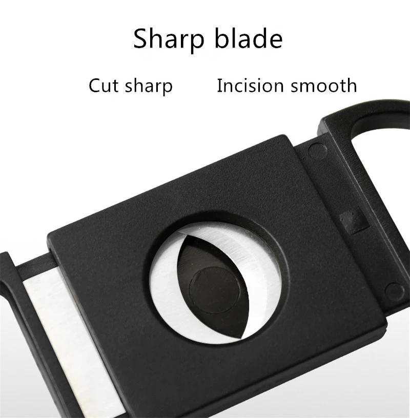 Description Picture 4 of itemCigar Cutter Brand Stainless Steel Metal Classic Cigar Cutter Cigar Scissors Travel Smoking Accessories Gifts
