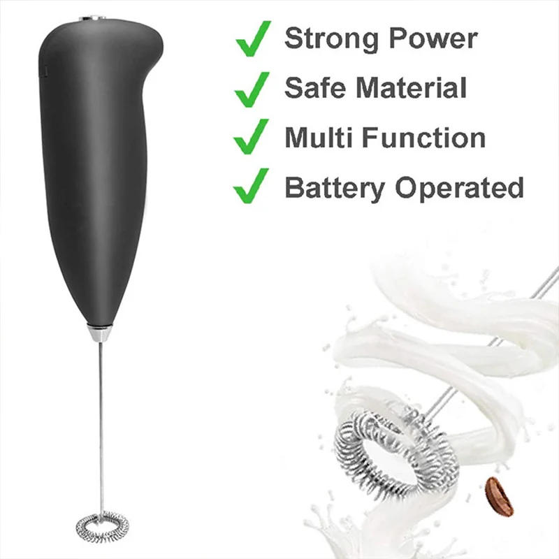 Description Picture 5 of itemMilk Frother Handheld Mixer Electric Coffee Foamer Egg Beater Cappuccino Stirrer Mini Portable Blenders Home Kitchen Whisk Tool