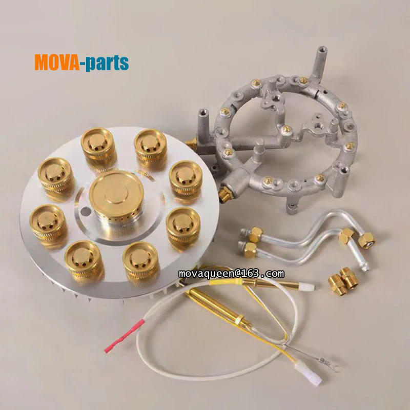 Description Picture 2 of itemEmbedded NG LPG 9 Head Fierce Fire Gas Stove Head Gas Burner