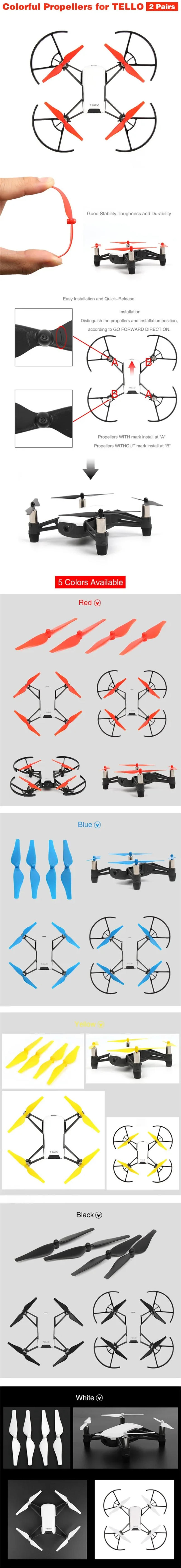 Description Picture 3 of itemPropeller Guards Protector Prop Blades Protection Cover Propellers Props for DJI TELLO Drone Body shell Propeller Accessories