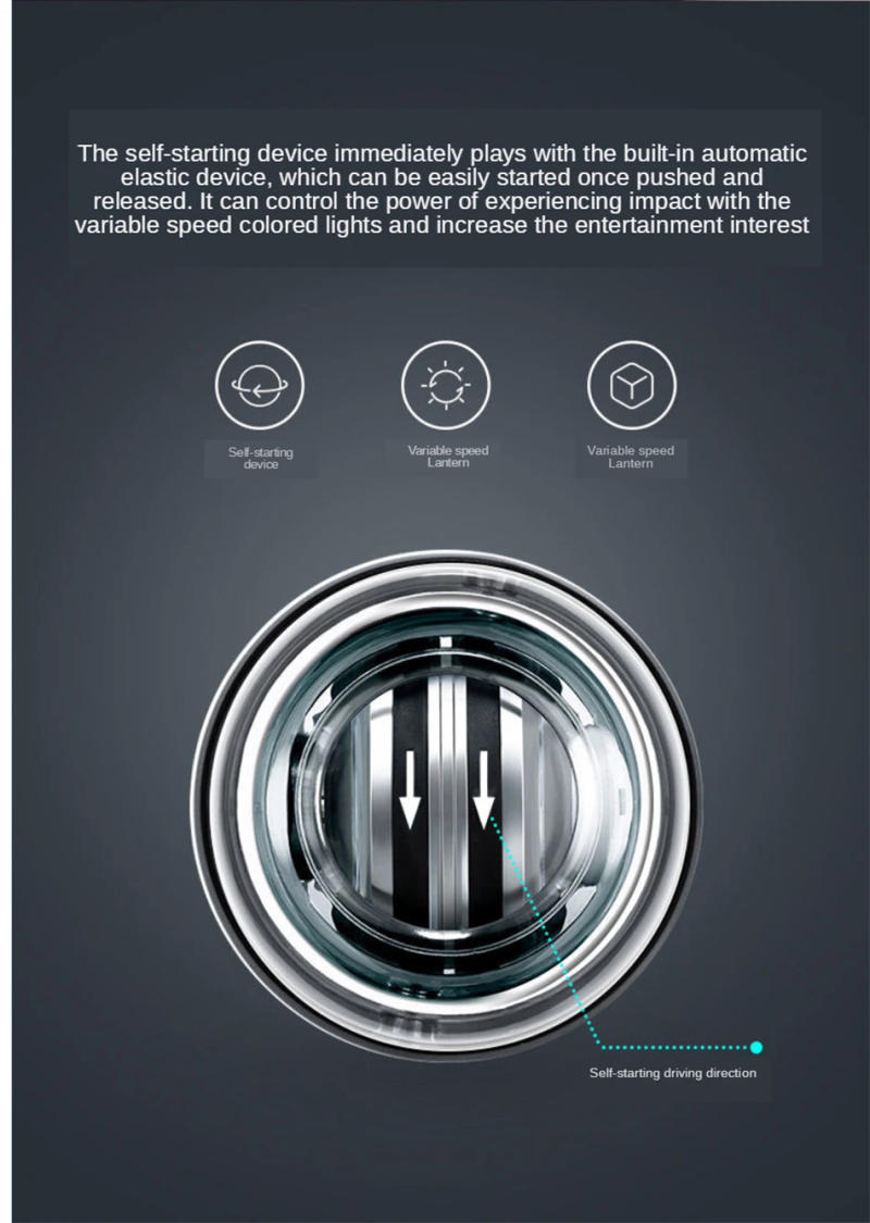 Description Picture 4 of itemNew LED Gyroscopic Power Trainer Ball Autostart Range Gyro Power Wrist Ball Arm Hand Muscle Force Trainer Fitness Equipment