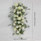 1m white flower row
