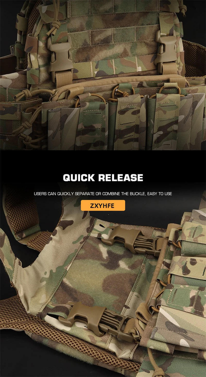 Description Picture 5 of itemZXYHFE Tactical Quick Attach Buckle QASM Camping Hiking Equipment Hunting Vest Backpack Accessories Outdoor Sports 1pieces