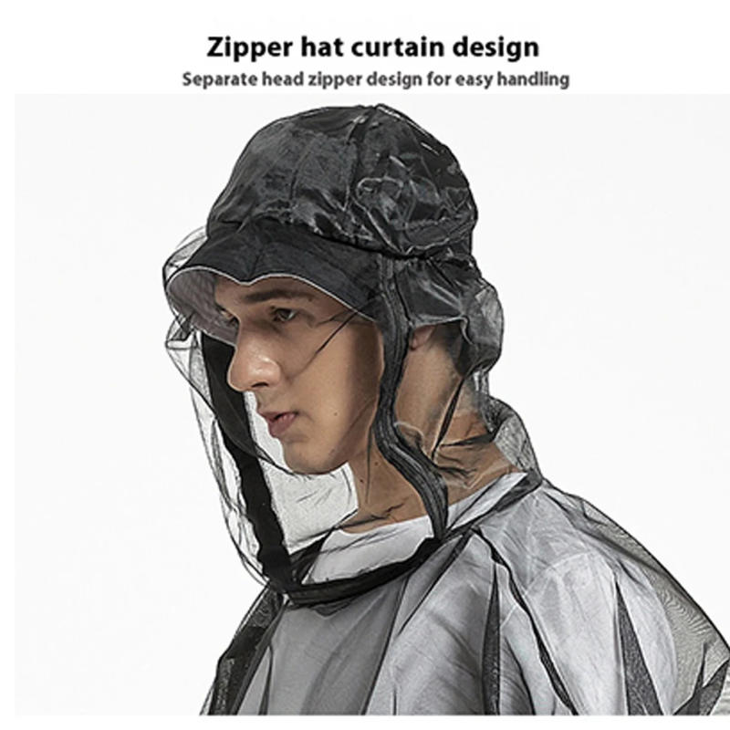 Description Picture 5 of itemUnisex Outdoor Mosquito Repellent Suit Bug Jacket Mesh Hooded Suits Fishing Camping Jacket Insect Protective Mesh Shirt Gloves