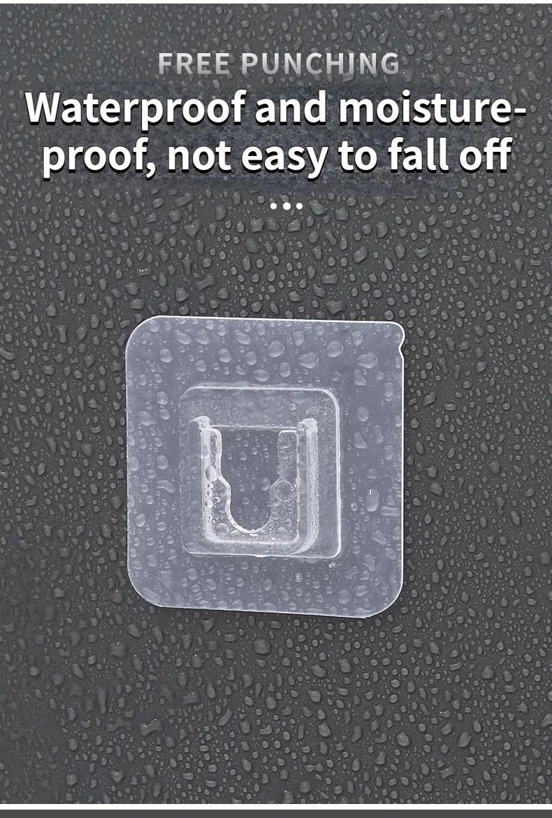 Description Picture 5 of itemDouble Sided Adhesive Wall Hooks Wall Hanger Transparent Suction Cup Sucker Hook Double-Sided Multi-Purpose Hook Key Hanger Hook