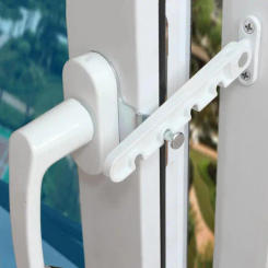 Window Limiter Latch Position Stopper Casement Wind Brace Home Security Door Windows Sash Lock Child Safety Protection