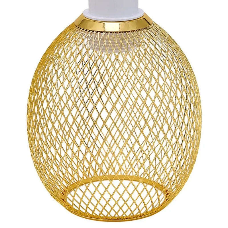 Description Picture 4 of itemRetro Mesh Ball Europe America Style Iron Lamp Shade Lighting Fixtures Lampshade Lamp Covers For Home Decoration