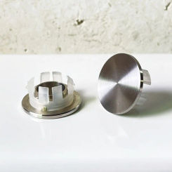 Useful Stainless Steel Sink Overflow Covers Round Wash Basin Overflow Ring Plug Replacement Sink Hole Cover Trim Ring Cap
