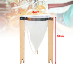 Wooden Honey Filtering Stand with Mesh Nylon Strainer Filter Beekeeping Honey Processing Bee Honey Extractor Beekeeper Supplies