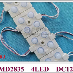 Injection LED Module with Lens SMD 2835 Back Light Pixel Module for Advertisement Sign Letter DC12V 4 led 1W IP65 38mm X 38mm
