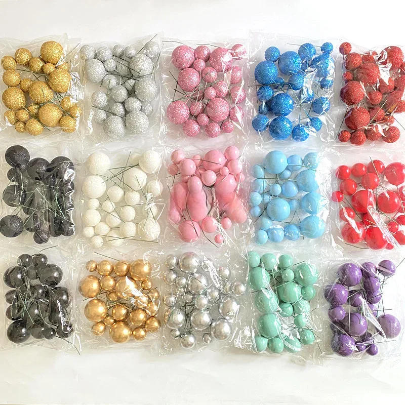 Description Picture 2 of item20Pcs Balls Cake Toppers 2-4cm Different Size Colorful Balls Cake Toppers for Brithday Wedding Christmas Decorations 2024