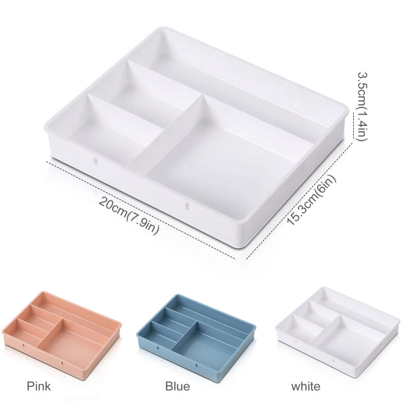 Description Picture 2 of itemTable Drawer Storage Case Stackable Multi-Cell Sundries Storage Tray Dressing Desk Jewelry Stationery Organizer Makeup Organize