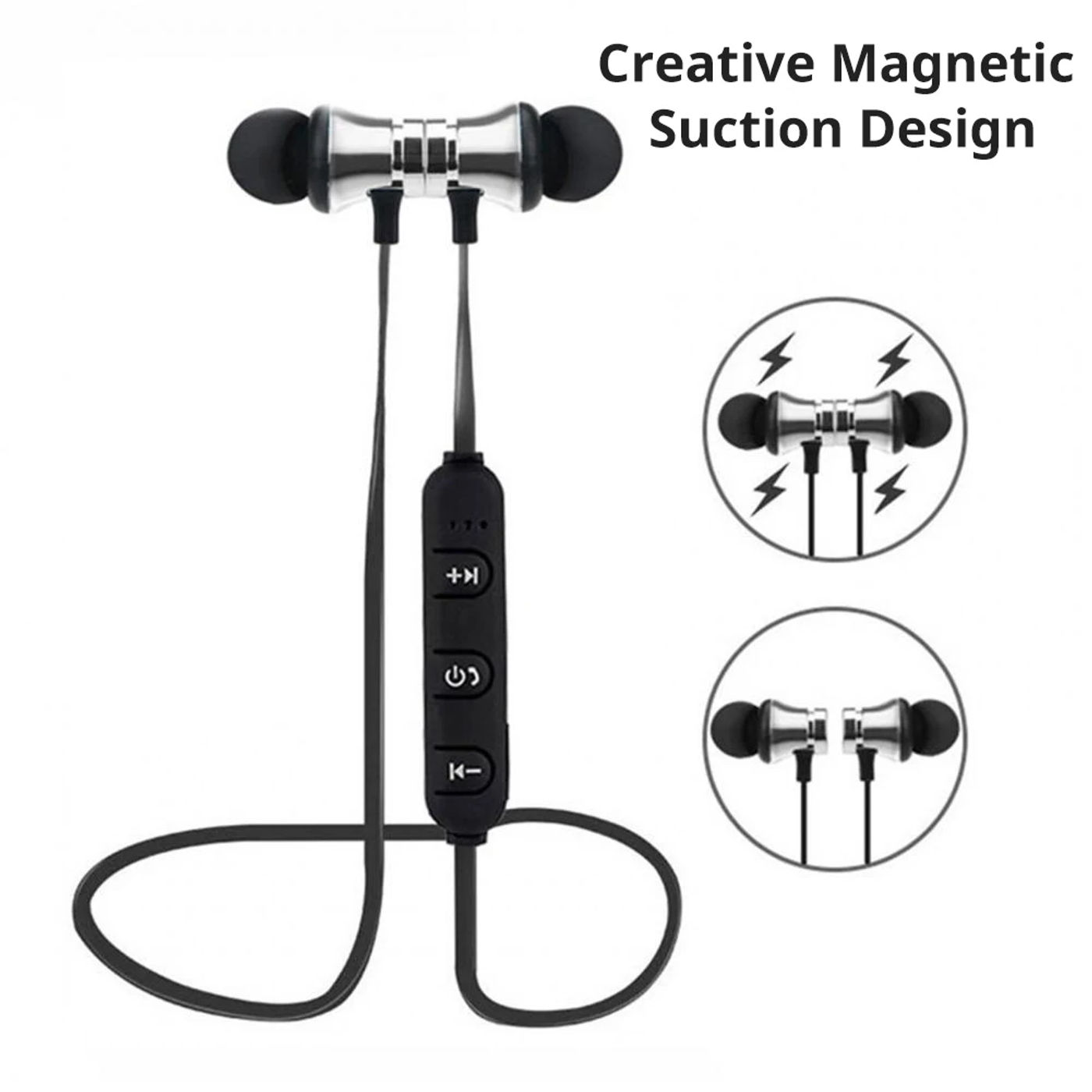 Description Picture 3 of itemMagnetic Wireless Earphone Bluetooth Stereo Sports Waterproof Earbuds In ear Headset with Mic Free Shipping