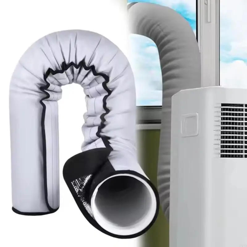 Description Picture 3 of itemTriple Layer Insulation Sleeve For Portable Air Conditioner Exhaust Hose Flexible Duct Vent Cover With Adjustable Straps