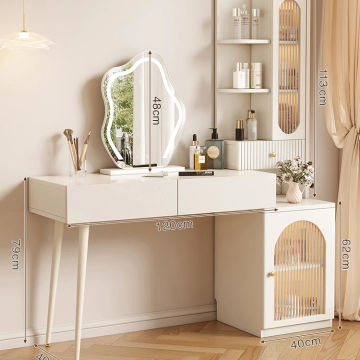 Luxury Modern Dressing Table Bedroom Nordic Style Girls Multifunctional Dressing Table Drawer Storage Penteadeira Furniture