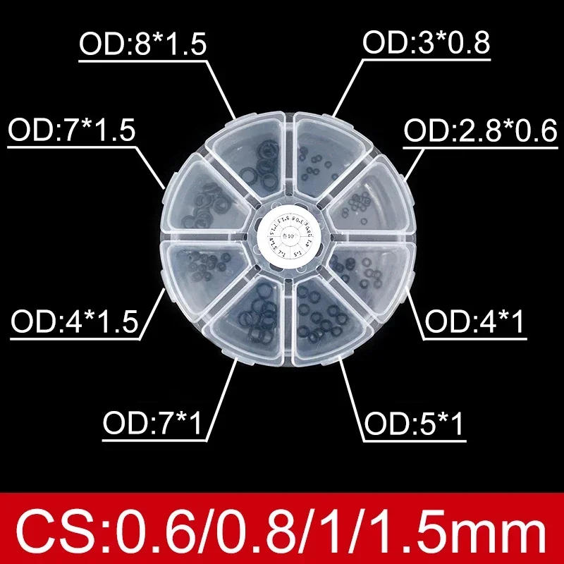 Description Picture 3 of itemLight repair boxed nitrile silicone fluorine rubber repair kit sealing valve waterproof combination kit gasket o-ring