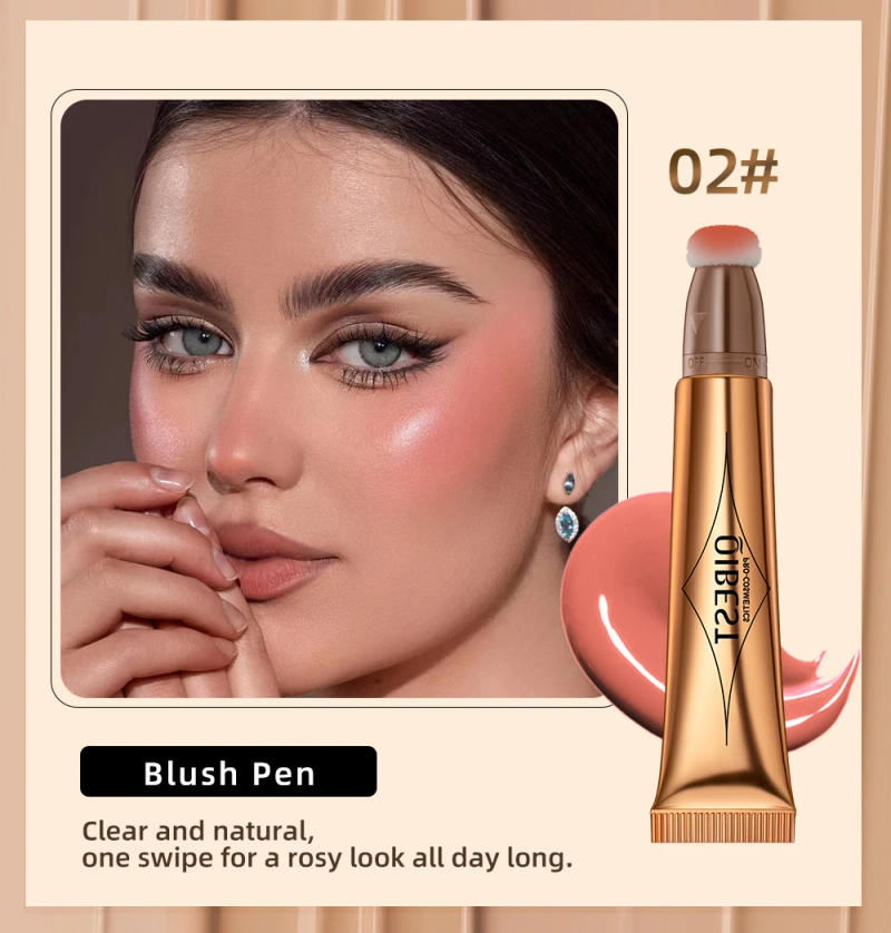 Description Picture 6 of itemQIBEST Cream Bronzer Contour Blusher Beauty Wand Highlighter Blush With Cushion Liquid Face Bronzer Wand Stick Applicator Makeup