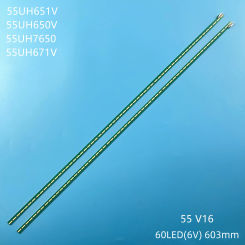 2PCS 60LED TV Backlight Strips for 55LW340C-UA 55UH7700 55uh650v 55UH6880 55'' V16 ART3 2428 REV0.3 6 LR-Type 6916L2428A