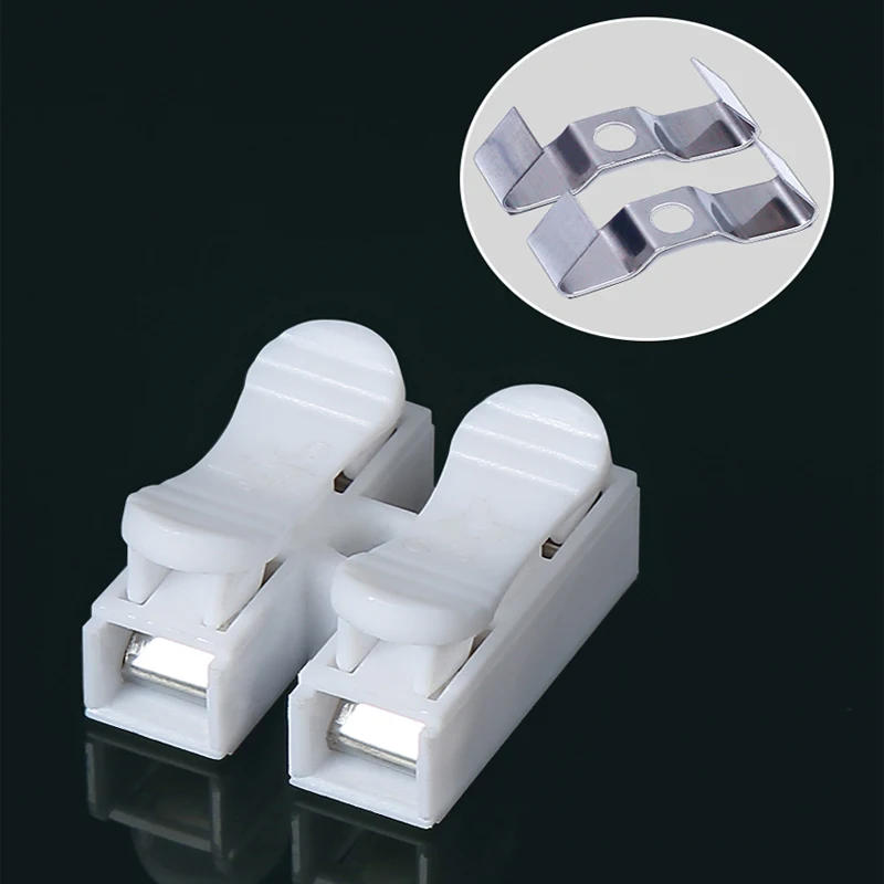 Description Picture 6 of itemCH2 Quick Splice Lock Wire Connectors 2Pins Electrical Cable Terminals 21x17x13mm For Easy Safe Splicing Into Wires