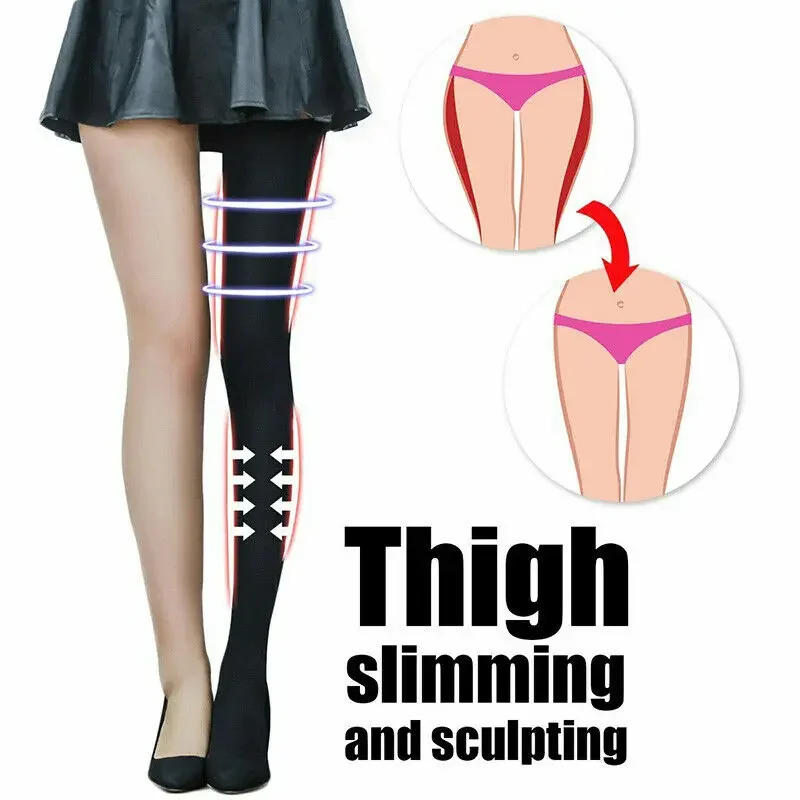 Description Picture 4 of itemWomen Tights Slim Stockings Compression Pantyhose Sculpting Sleep Leg Shaper Pants Anti Varicose Veins Pantyhose Warm Stockings