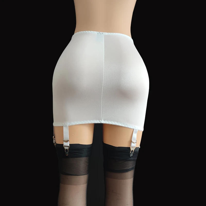 Description Picture 6 of itemWomen Vintage Girdle Garter Belt with 6 Straps Sexy Metal Clips Suspender Belt for Thigh High Stockings Fetish Lingerie S-3XL