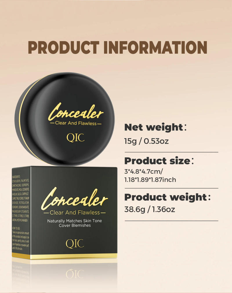 Description Picture 3 of itemFull Coverage Concealer Cover Anti Dark Circle Freckle Waterproof Foundation BB Cream Concealer for Face Makeup Base Cosmetics