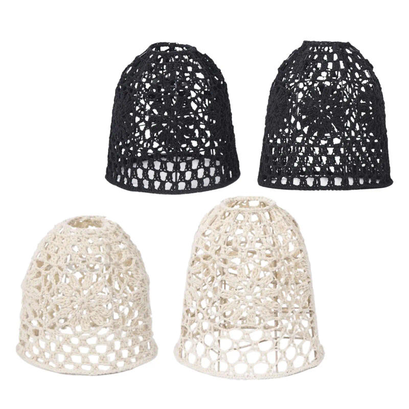 Description Picture 2 of itemRope Woven Lampshade Lamp Shade Retro, Lamp Cover, Table Lamp Lampshade for Pendant Light Fixture, Ceiling Light, Table Light