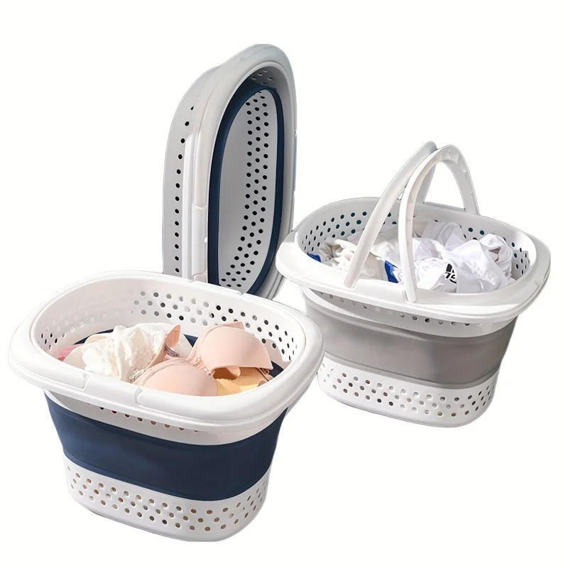 Description Picture 5 of item18L/4.76Gla Folding Laundry Basket Household Wall-mountable Laundry Storage Basket Suitable For Bathrooms And Laundry Rooms