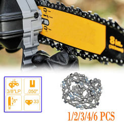 8 Inch 33 Drive Link Chainsaw Chain 3/8" LP 16 Cutter .050" Gauge Pole Saw for Pruning and Felling of Fruit Trees Saw Parts