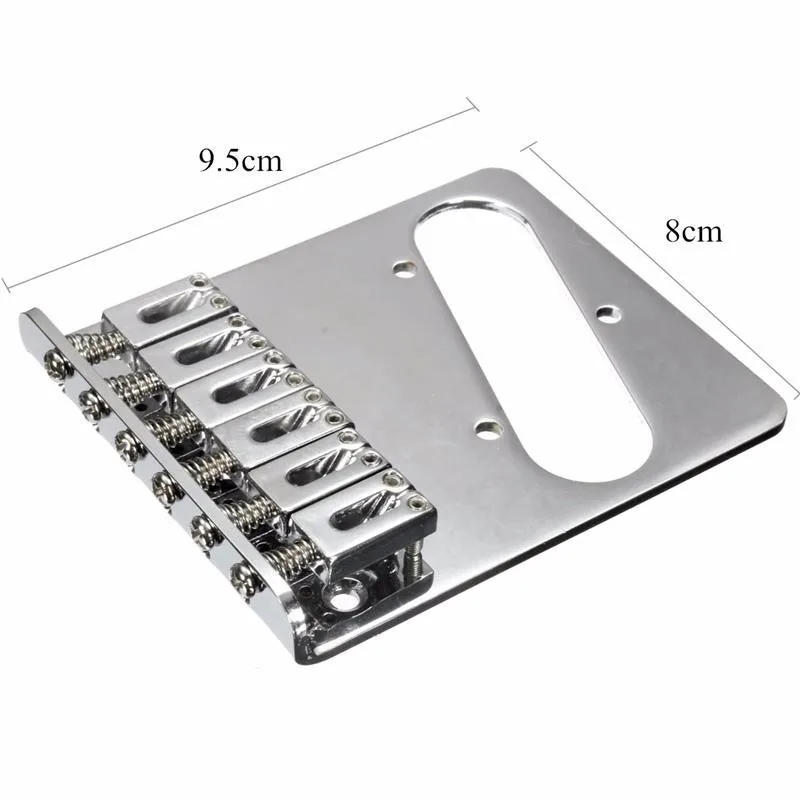 Description Picture 4 of item6 Saddles TL Chrome Guitar Bridge Gotoh Modern Electric Guitar Saddle Bridge for Telecaster for Guitar Replacement Parts