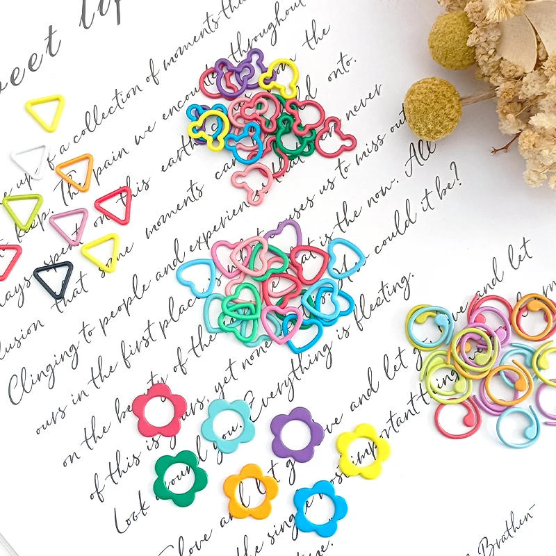 Description Picture 6 of item10/20/50pcs New Alloy Knitting Locking Markers Stitch Crochet Latch Knitting Tools Needle Clip Hook DIY Weaving Tool Mixed Color