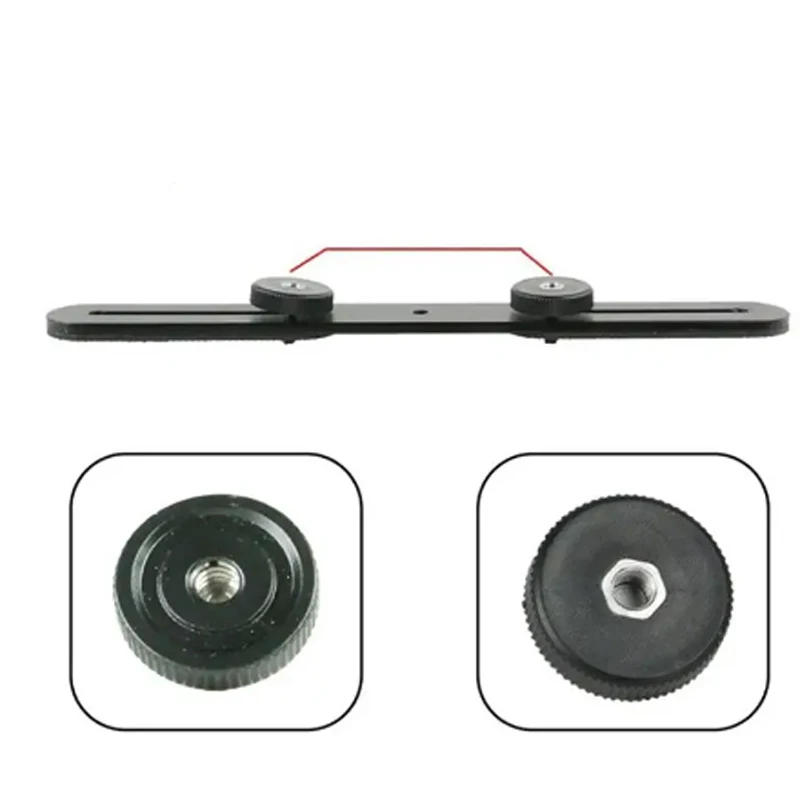 Description Picture 6 of itemUniversal Double End Light Stand Holder Flash Bracket Mount Tripod with 2 Hot Shoe Adapter Screws For Digital SLR Camera