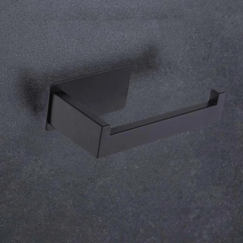 Description Picture 6 of itemPromotion! Toilet Paper Holder Matte Black, Toilet Tissue Roll Holders Dispenser And Hangers Wall Mounted For Bathroom & Kitchen