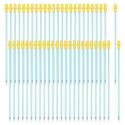 50 Pieces Disposable Artificial Insemination Rods Disposable Breeding Rod Tube Flexible Breeding Catheter Tube for Dog